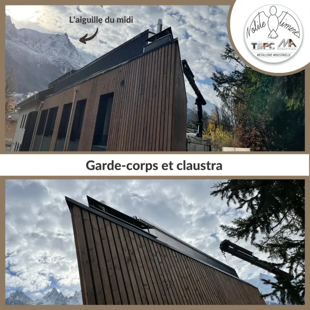 Le Praz : garde-corps, bac, claustra