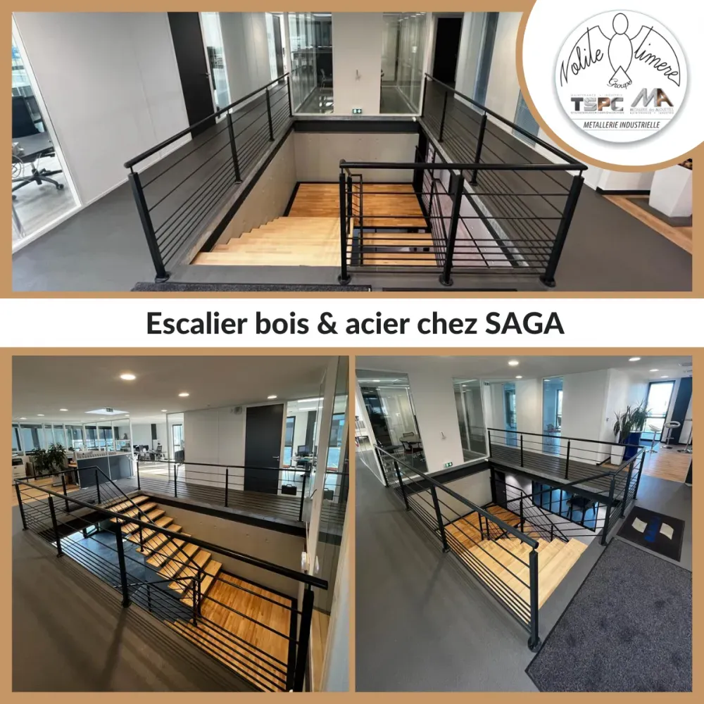 escalier acier